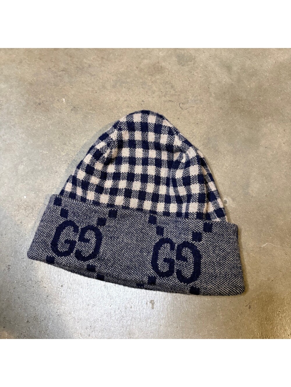 Gucci Reversible Mens Size M Wool Beanie Hat